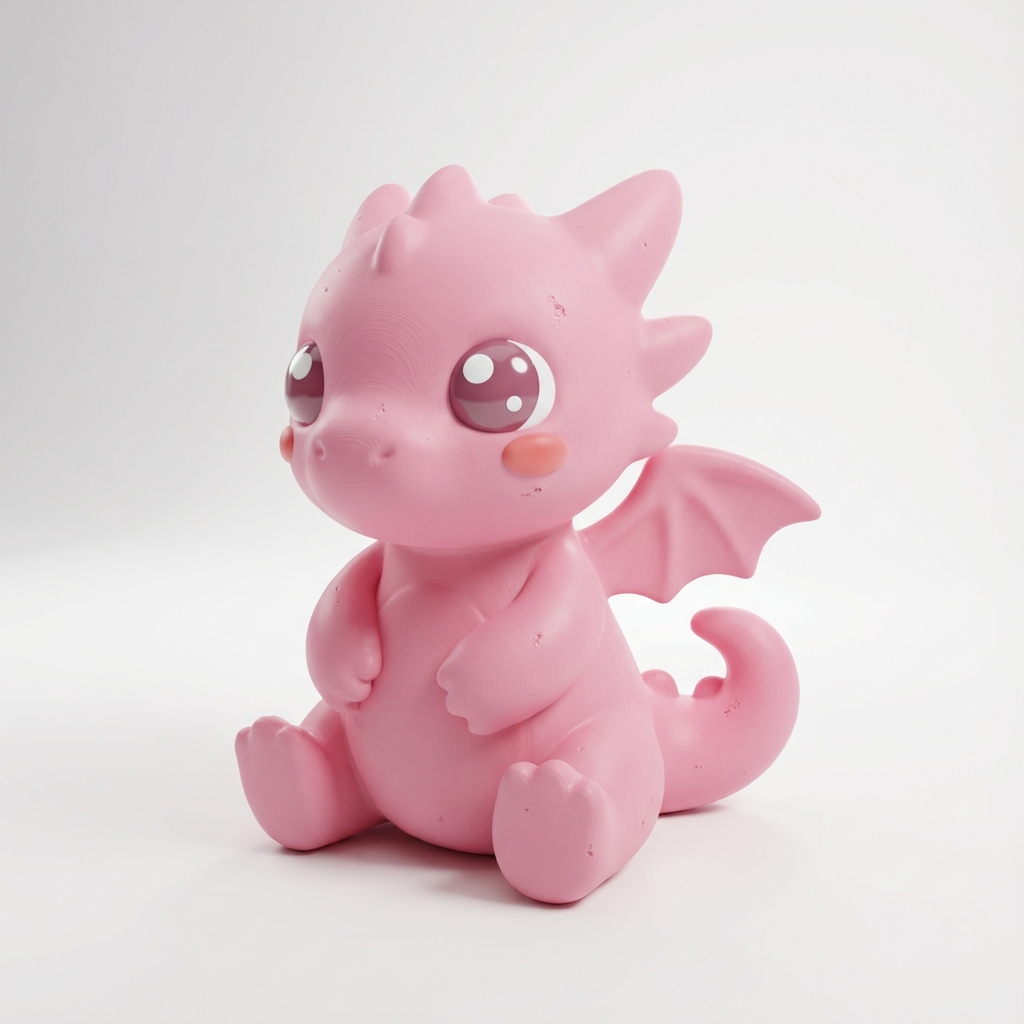 Baby Dragon Kawaii 3D Print