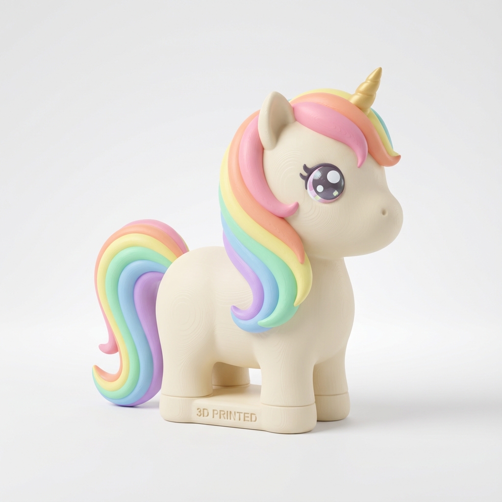 Pastel Unicorn Figure